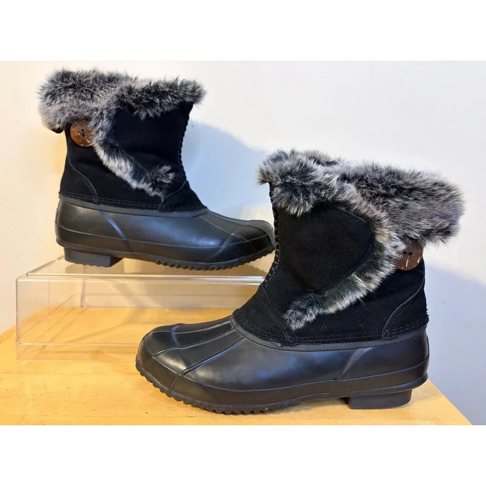 BEARPAW DEBORAH Women's Rain Waterproof Duck Boots Size 7